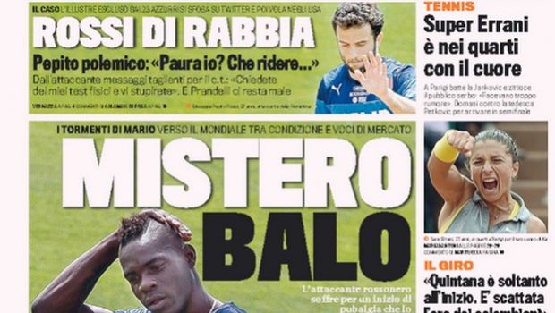 Rassegna stampa 3 giugno 2014: prime pagine di Gazzetta, Corriere e Tuttosport