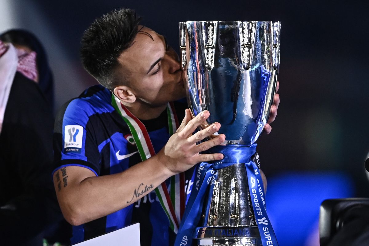 Lautaro Martinez Milan-Inter Supercoppa Italiana