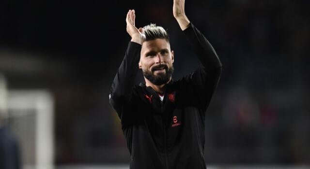 Ex Milan, Giroud tifa ancora per i rossoneri: ecco il messaggio social